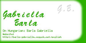 gabriella barla business card